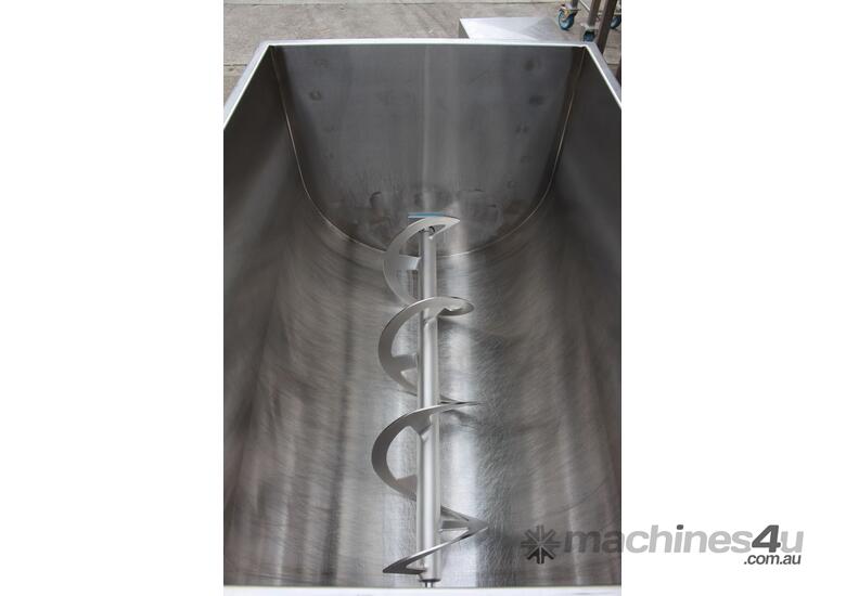 Stainless Steel Mobile Feed Hopper.