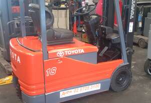 ACTIVE FORKLIFTS - toyota 1.8 ton container entry eletric forklift for sale-4.3m mast solid tyres si