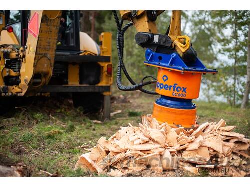 caption Stump Grinder for excavators and Skid Steers