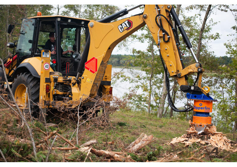 caption Stump Grinder for excavators and Skid Steers