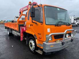 2014 Mitsubishi Fuso 1627 Flatbed Crane Truck - picture0' - Click to enlarge