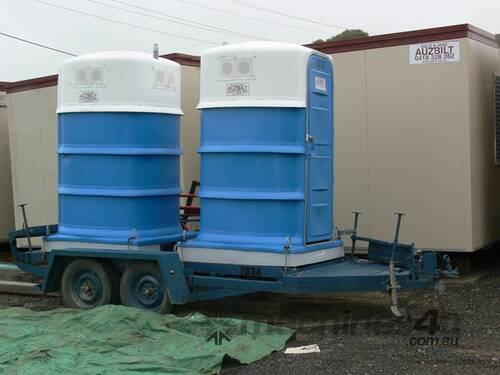caption Auzbilt Portable Toilet, For Hire