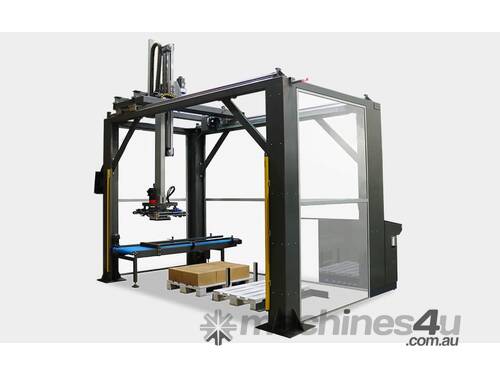 caption Double Station Compact Palletizer