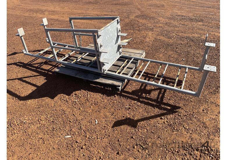 caption 1 x Galvanised Ladder and Platform.