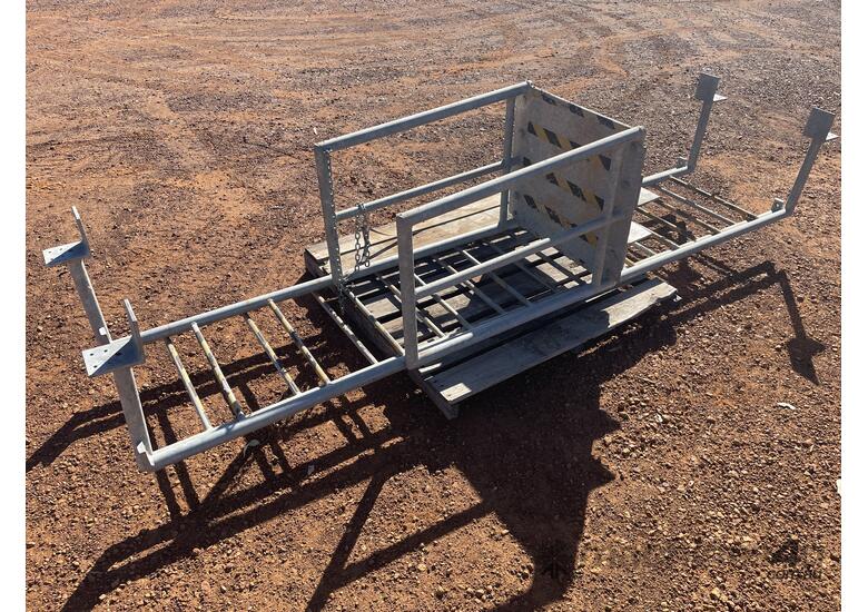 caption 1 x Galvanised Ladder and Platform.