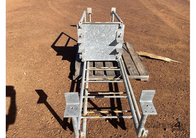 caption 1 x Galvanised Ladder and Platform.
