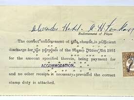 COMMONWEALTH BANK OF AUSTRALIA - TASMANIA CHEQUE - picture0' - Click to enlarge