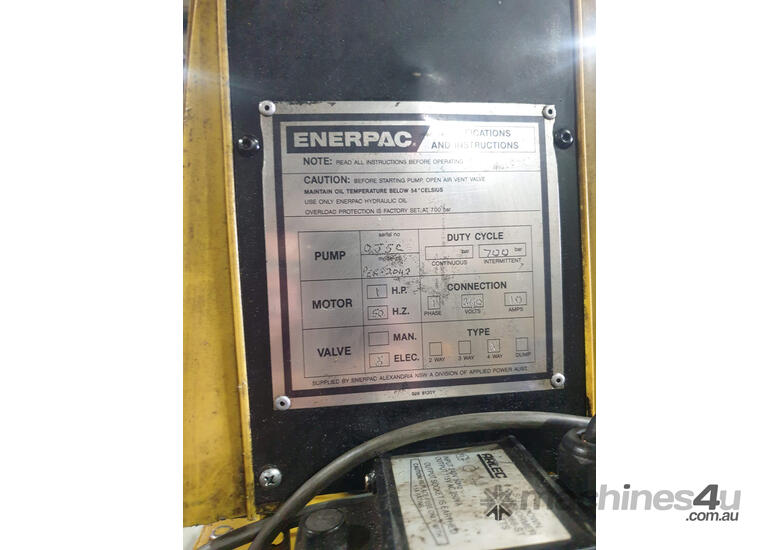 caption Enerpac Hydraulic C Frame Press