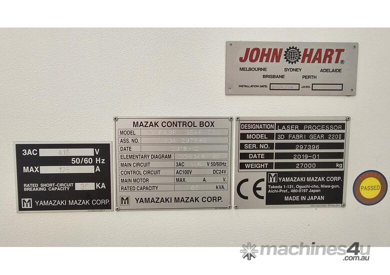 caption Mazak 3D FABRI GEAR 220 II