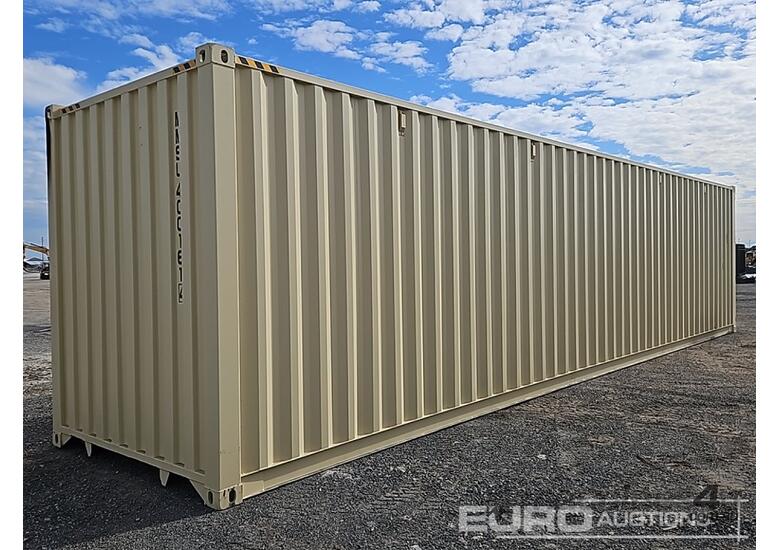 caption Unused 40' High Cube Multi 4 Door Container