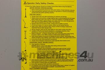   Elevating EWP Log Book