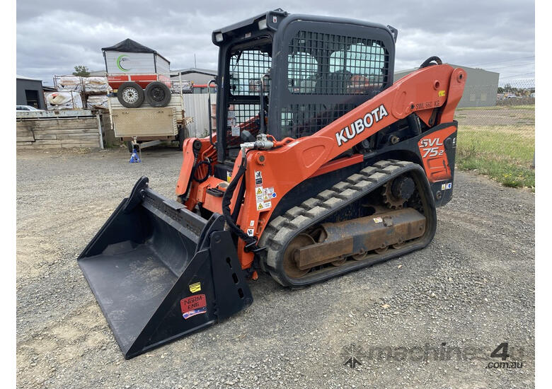 caption Kubota SVL75-2 Skid Steer Loader