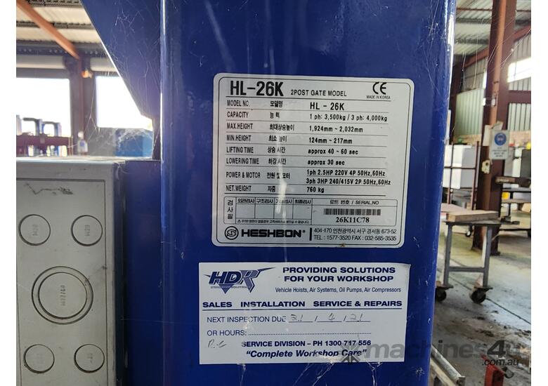 Vehicle Hoist 4000kg