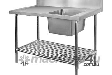 Single Right Sink Bench With Pot Undershelf Ssb6 1500R/A