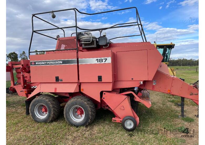 caption Massey Ferguson 187 Large Square Baler