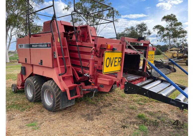caption Massey Ferguson 187 Large Square Baler
