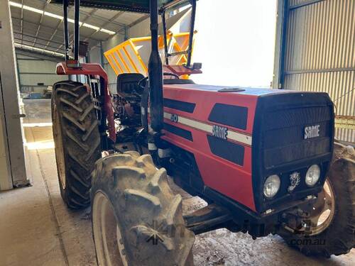 caption SAME Open Cab Tractor