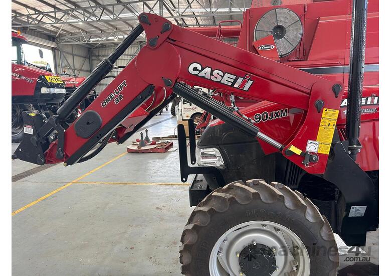 caption 2023 CASE IH FARMALL JXM90 FWA WITH LOADER
