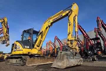 2022 KOMATSU PC55MR-5 EXCAVATOR (M914) WITH A/C CABIN, BUCKETS, CIVIL SPEC AND 1495 HOURS