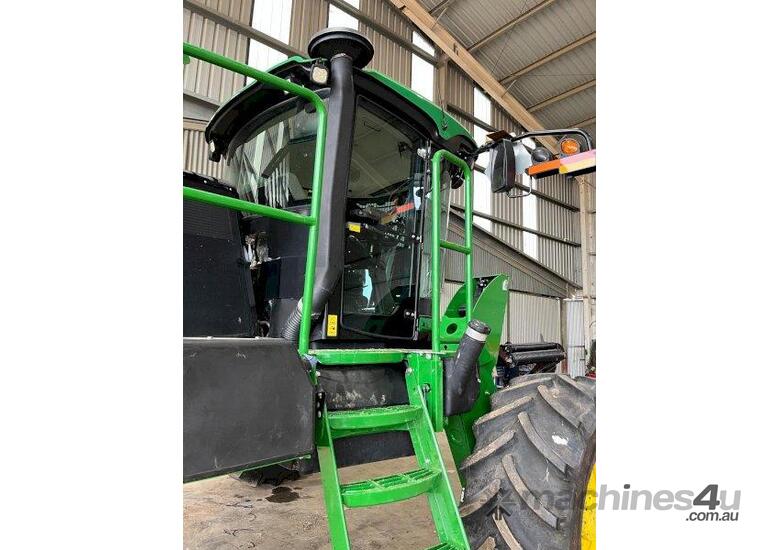 2019 John Deere W170 Windrower With 2023 John Deere 1440D Front