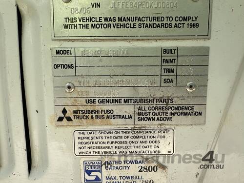 2006 Mitsubishi Fuso Canter 7/800 Crew Cab Tray Truck