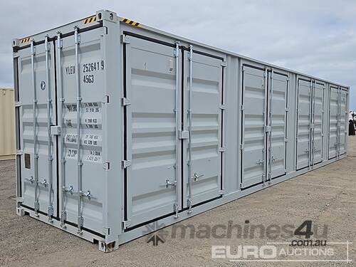 2026 40HC Container, Lock Box, Four Doors On The Side 