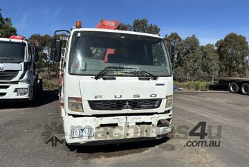 2014 Fuso Fighter 2427 Tray with Fassi F155 Crane