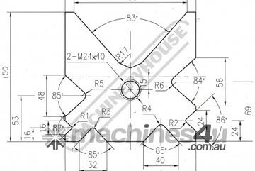 DB150-4000 150mm Die Block Pressbrake Tooling 150mm Square x 4000mm Long Suits MetalMaster, Amada &