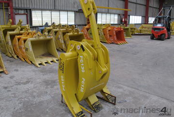 SEC 12 Ton Mechanical Grapple for Komatsu PC120/PC135 - Includes Pin