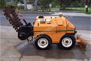 18 hp diesel powered trencher , 2cyl lister , 4 x 4 drive
