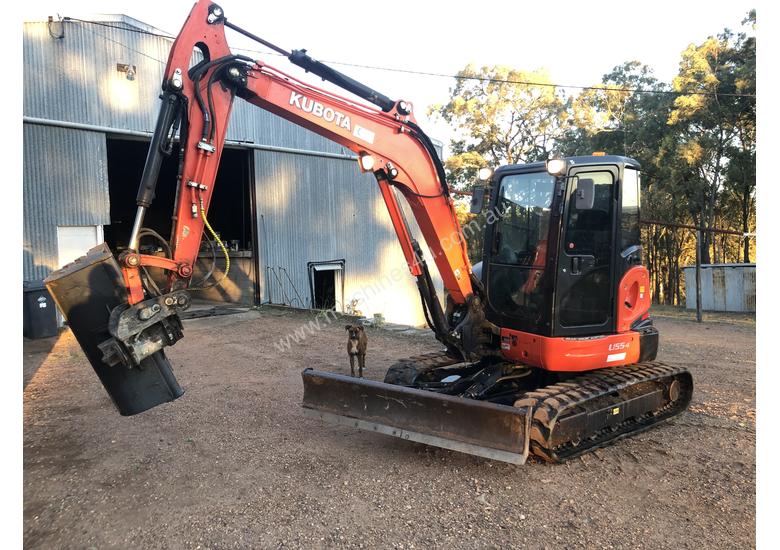 Used 2016 Kubota 2016 KUBOTA U554 TILT HITCH ANGLE BLADE Excavator in