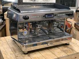 ROYAL VALLELUNGA 2 GROUP HIGH CUP STAINLESS ESPRESSO COFFEE MACHINE - picture0' - Click to enlarge
