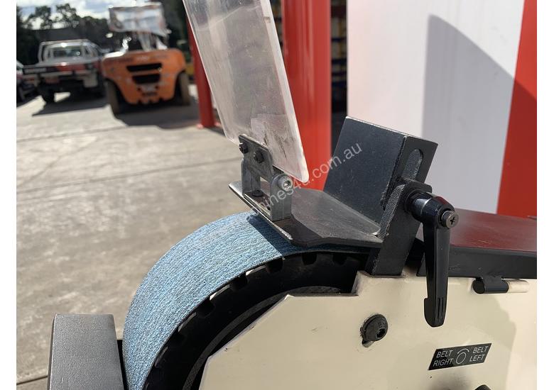 caption SHOWROOM DEMO 75mm I(ndustrial Belt Linisher - 240Volt Save $200's