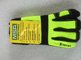 Gloves MSA Hi Viz Mechanics Anti-Vibration Work Gloves Trade Quality 1 x pair - picture1' - Click to enlarge