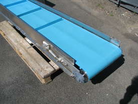 Stainless Steel Motorised Belt Conveyor - 2.35m long - picture0' - Click to enlarge