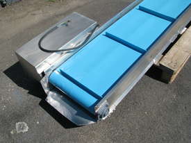 Stainless Steel Motorised Belt Conveyor - 2.35m long - picture1' - Click to enlarge