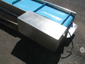 Stainless Steel Motorised Belt Conveyor - 2.35m long - picture2' - Click to enlarge