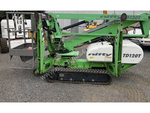 USED 2011 NIFTYLIFT TD120T TRACK MOUNTED BOOM LIFT. TRACK ACCESS PLATFORM