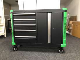 MONSTER TOOLS PRO 5 DRAWER XL ROLLER CABINET AND 8 DRAWER XL TOP BOX WITH BUMPERS  - picture1' - Click to enlarge