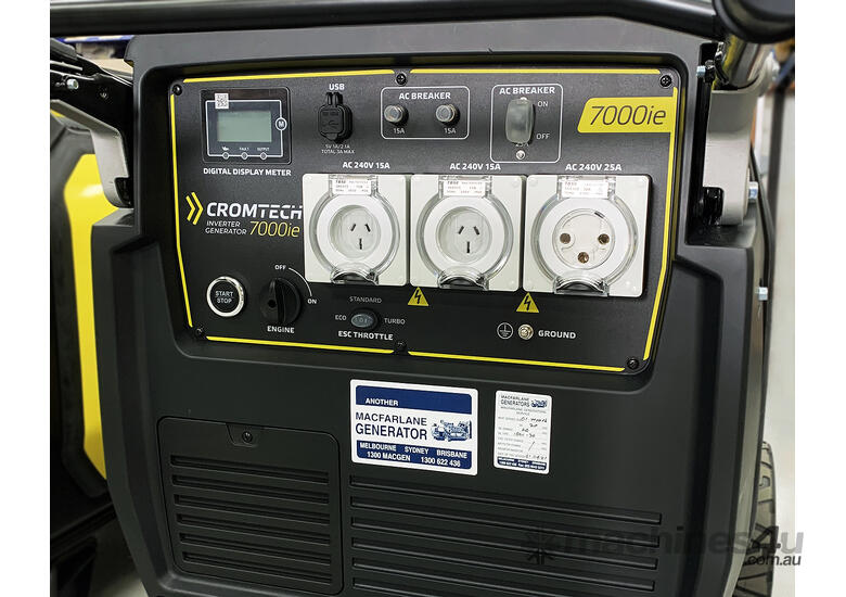 caption MACFARLANE - 7.0kW Cromtech Inverter Generator
