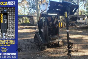 Digga PDX2 auger drive combo package for skid steers up to 50Hp