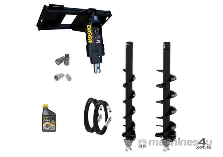 Digga PDX2 auger drive combo package for skid steers up to 50Hp