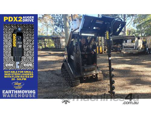 Digga PDX2 auger drive combo package for skid steers up to 50Hp