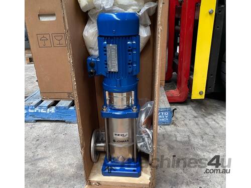 Lowara 3kw Multistage Single-Head Water Pump Model SV1603N30T/P  6.7 L/S Head 58m