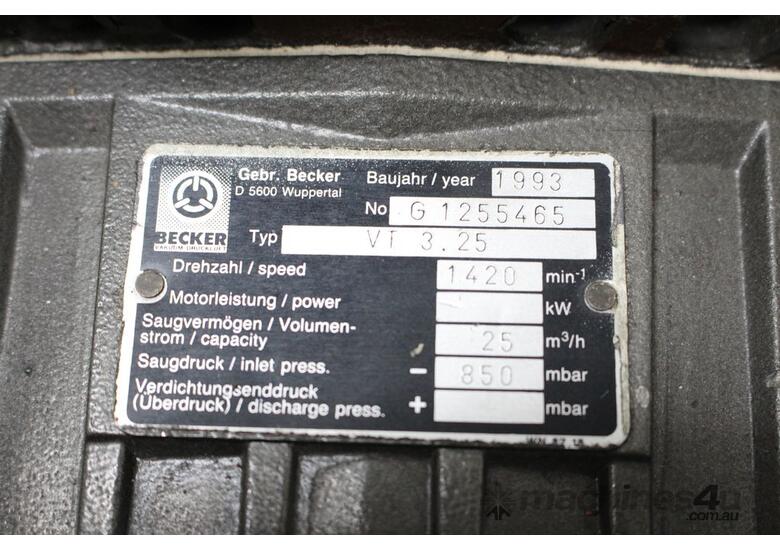 used Gebr Becker Vacuum Pump Vacuum Pump in , Listed on Machines4u