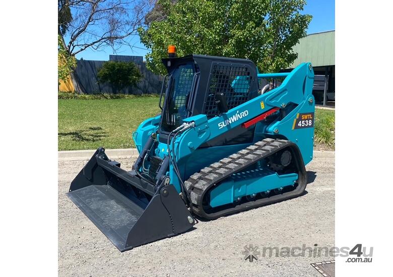 caption LYNFIELD MINI X - SUNWARD 4538 TRACKED SKID STEER - POWER AND PERFORMANCE - KUBOTA ENGINE - SAVE $5