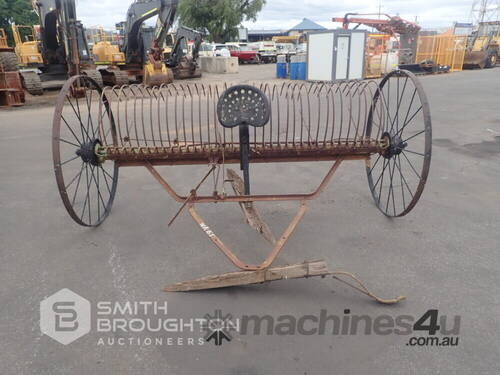 VINTAGE HORSE DRAWN HAY RAKE