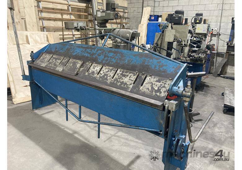 Used Australian made Pan Brake 2400mm 2mm steel 3mm Aluminum Pan Brakes