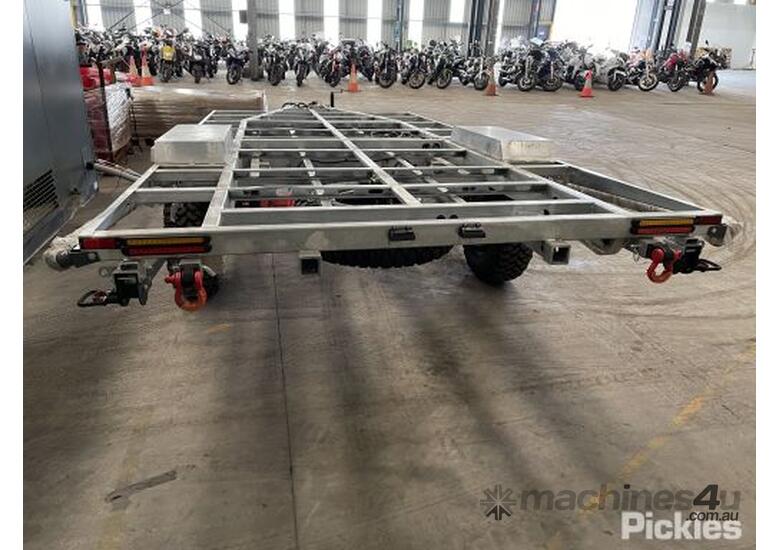 Buy Used No C P Dual Axle Trailer Chassis Car Carrier Trailer in