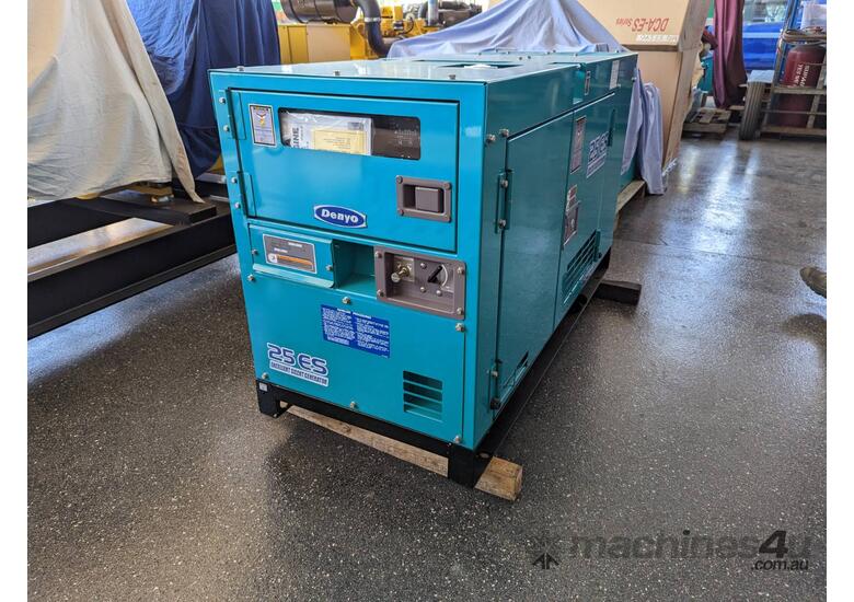 caption 22.5 KVA (NEW) Denyo Japan Silenced Kubota Powered Very Quiet Diesel Generator Set Only 3 Available